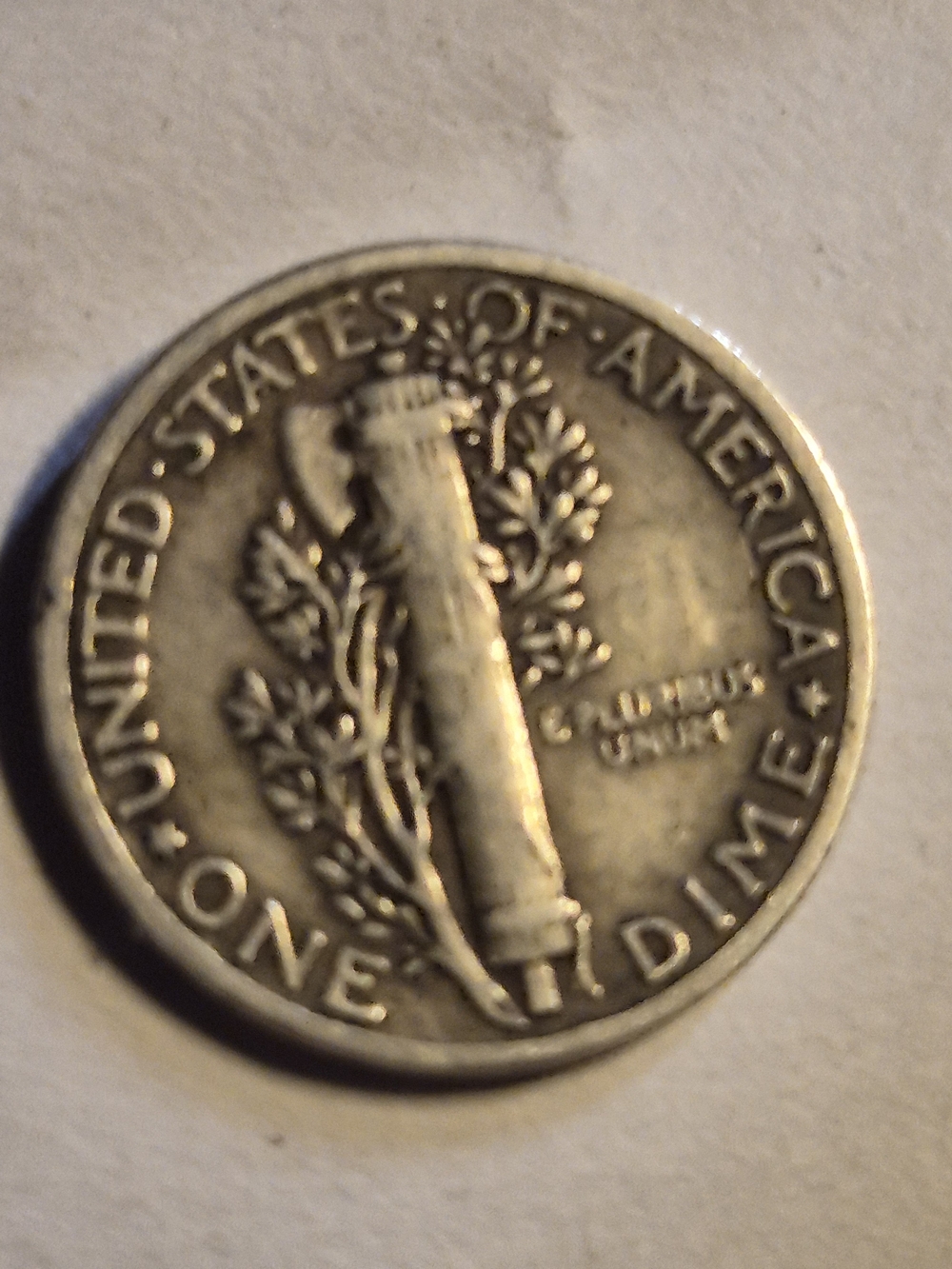 Silver MERCURYs 1942 and ROOSVELT Dime 1946 (3) 90% SILVER Fine Condition